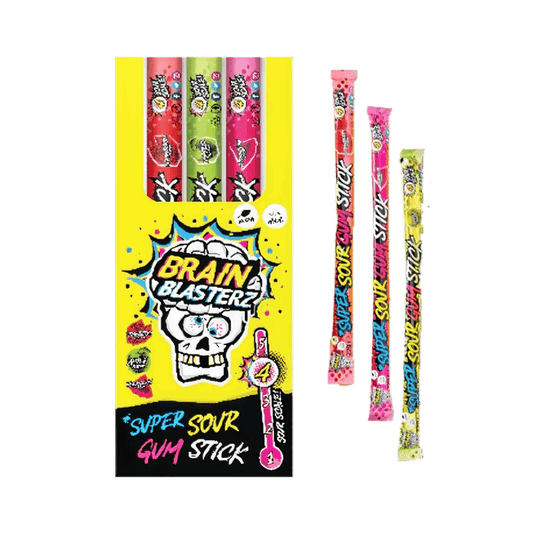 Brain Blasterz Super Sour Gum Sticks Candy